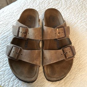 Tan Birkenstocks